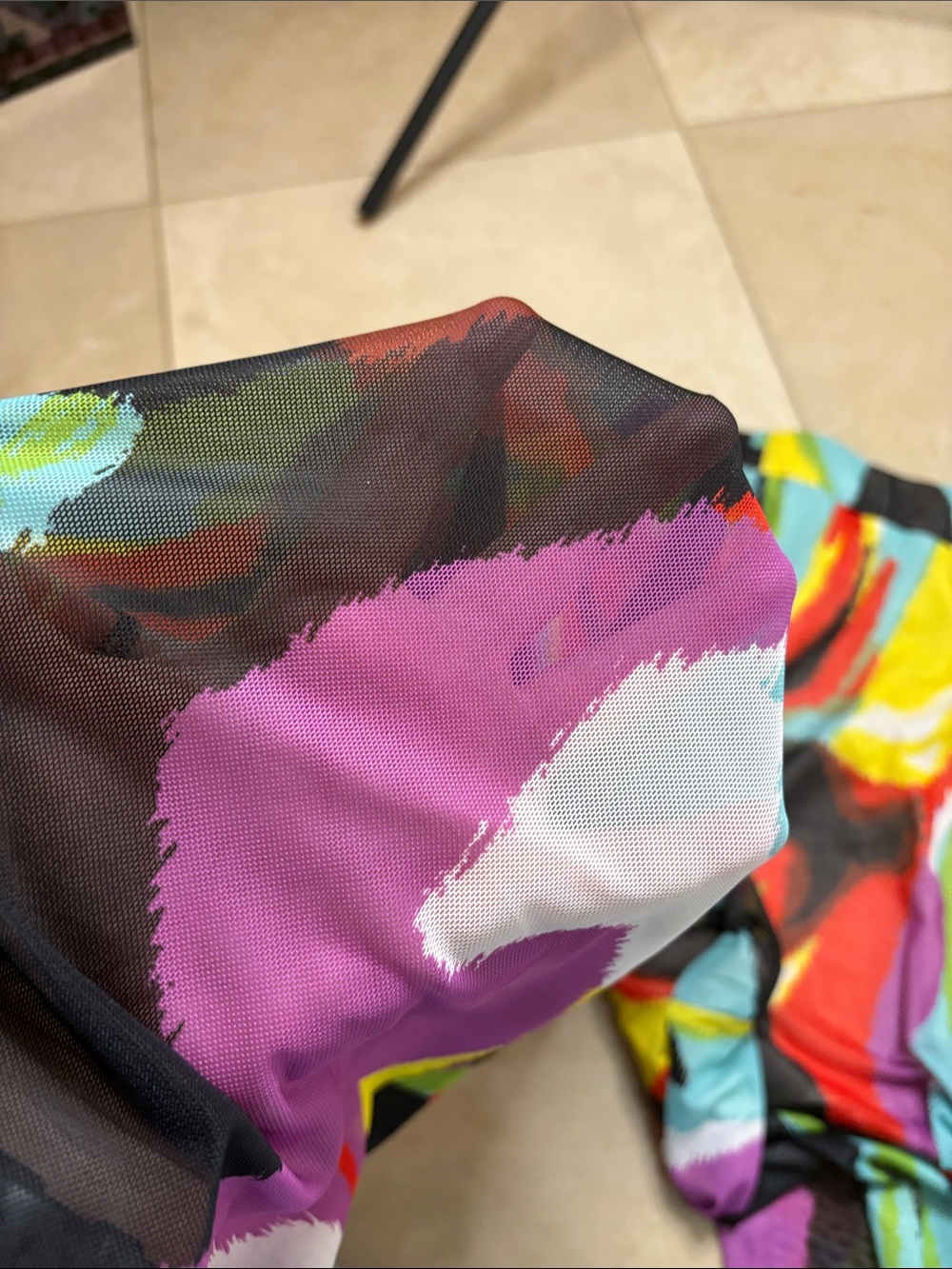 ⭐️ NWOT Ashley Stewart Multicolor Abstract Print Pants - size 10/12 - Picture 11 of 11